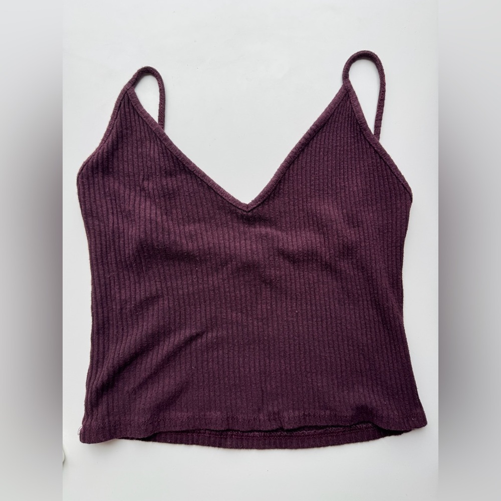 Brandy Melville Deep Purple Ribbed Camisole